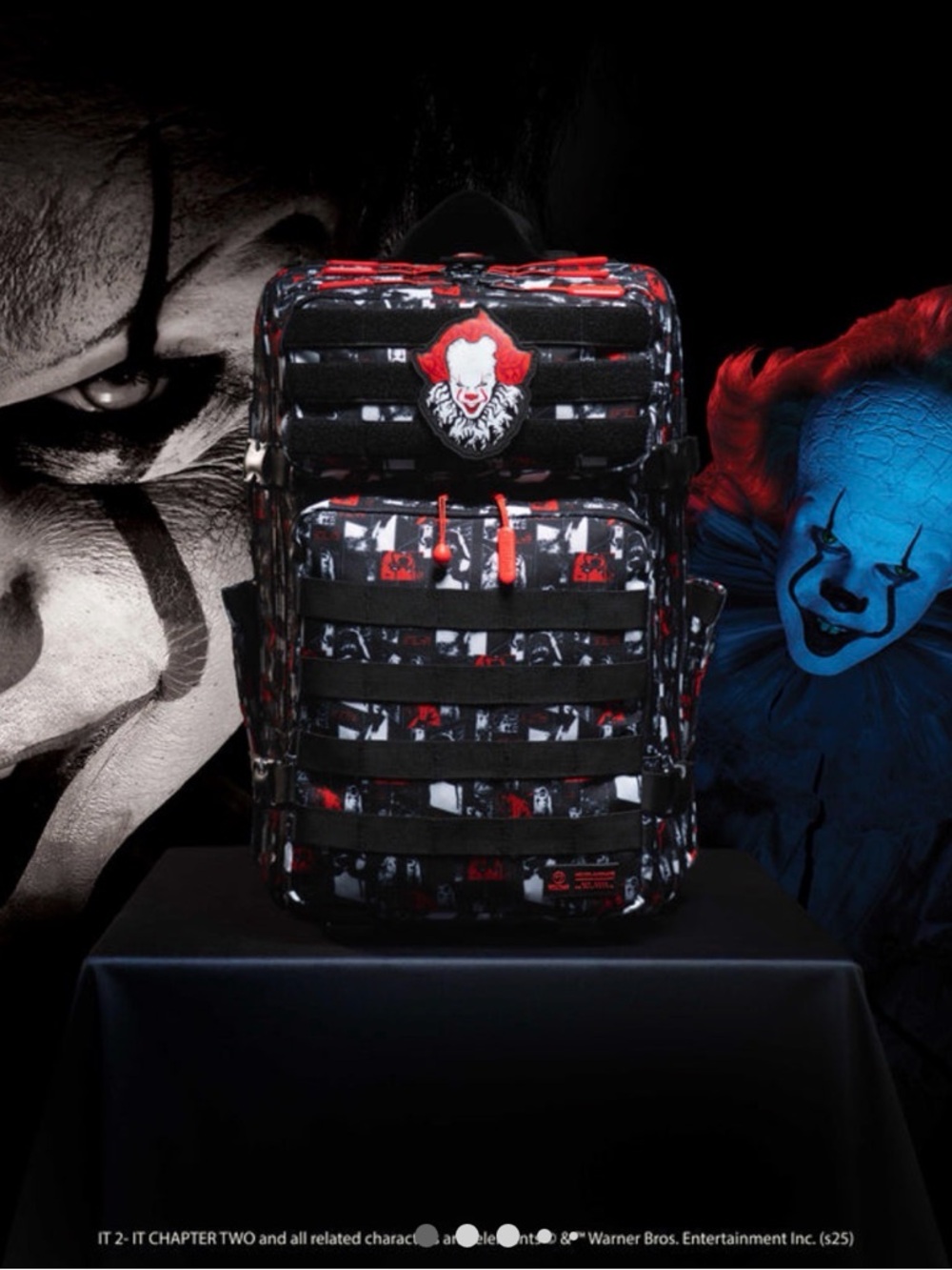 Men’s Red & Black Graphic Tactical Backpack